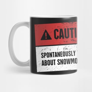 Caution - Funny Snowmobile Design Mug